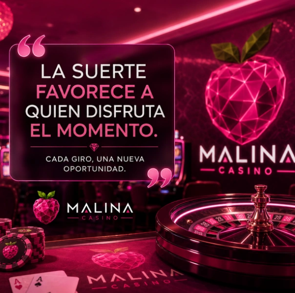 Formulario de registro de Malina Casino en una interfaz rosa